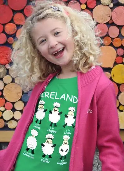 Happy Sheep Green Kids T-Shirt